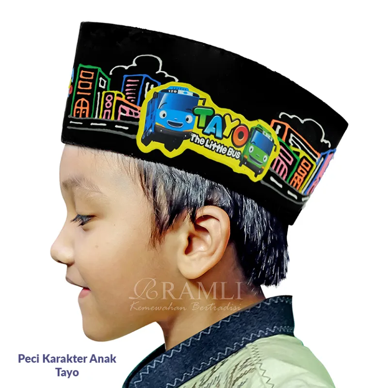 Ramli Songkok Anak Karakter Tayo AC