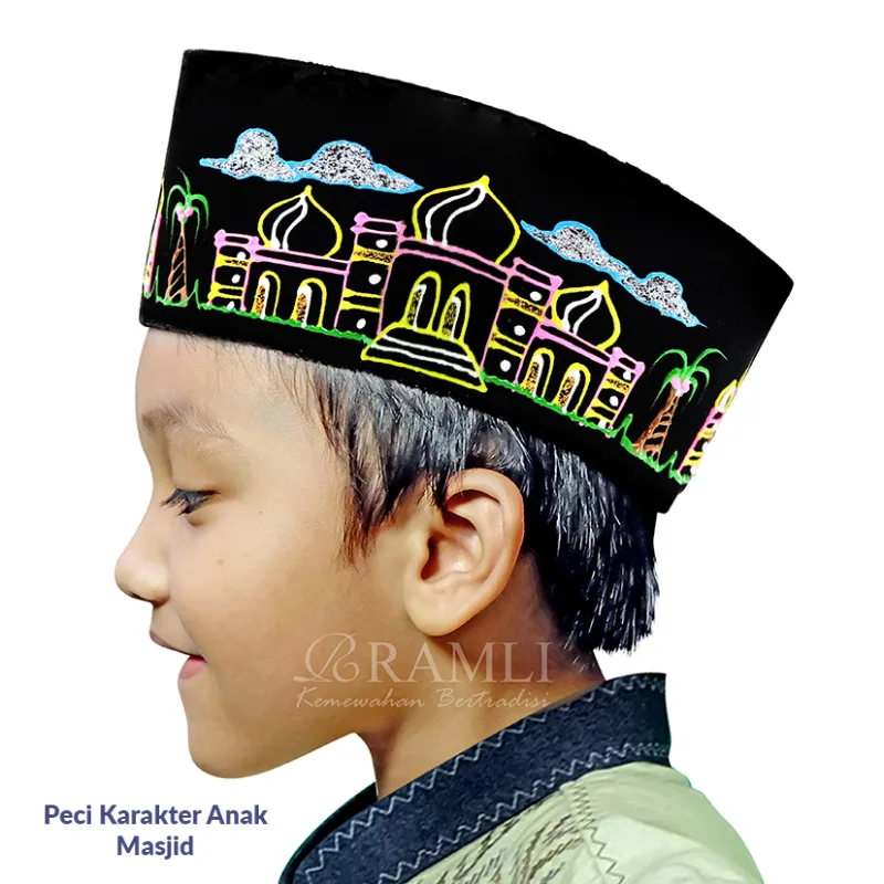 Ramli Songkok Anak Karakter Masjid AC