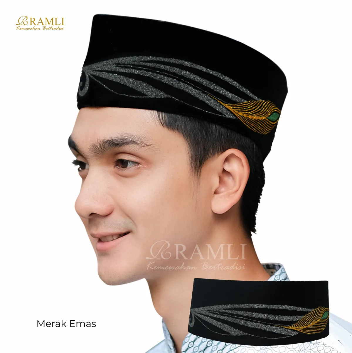 Ramli Songkok Lukis Praba Merak AC Tinggi 9 - 2