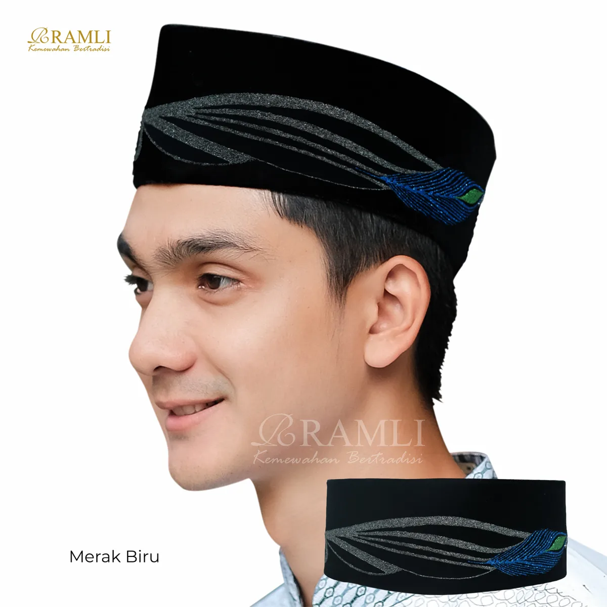 Ramli Songkok Lukis Praba Merak AC Tinggi 9 - 3