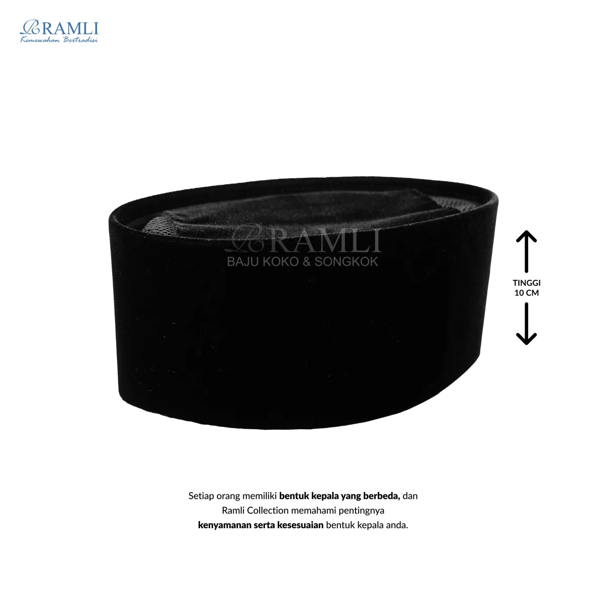 Ramli Songkok Polos Premium AC - 4
