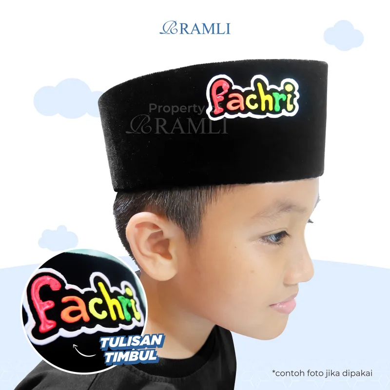 Ramli Songkok Lukis Custom Nama AC Tinggi 9 - 4
