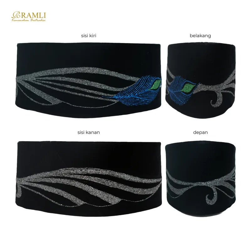 Ramli Songkok Lukis Praba Merak AC Tinggi 9 - 5